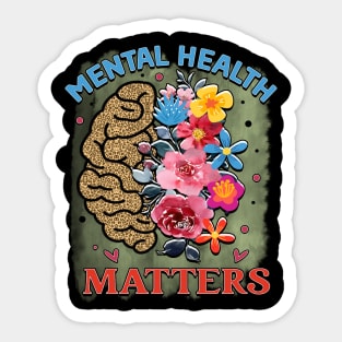 Mind Matters: Spread Positivity and Self-Care Awareness Sticker